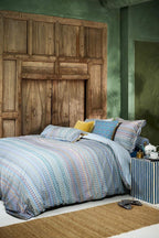 Pip Studio Ashanti Blue – Παπλωματοθήκη 220×260 cm + 2 Μαξιλαροθήκες