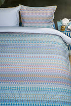 Pip Studio Ashanti Blue – Παπλωματοθήκη 220×260 cm + 2 Μαξιλαροθήκες