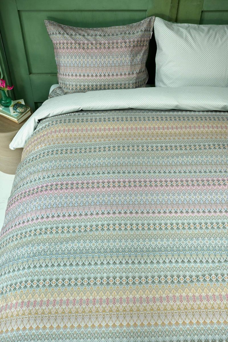 Pip Studio Ashanti Green – Παπλωματοθήκη 220×260 cm + 2 Μαξιλαροθήκες