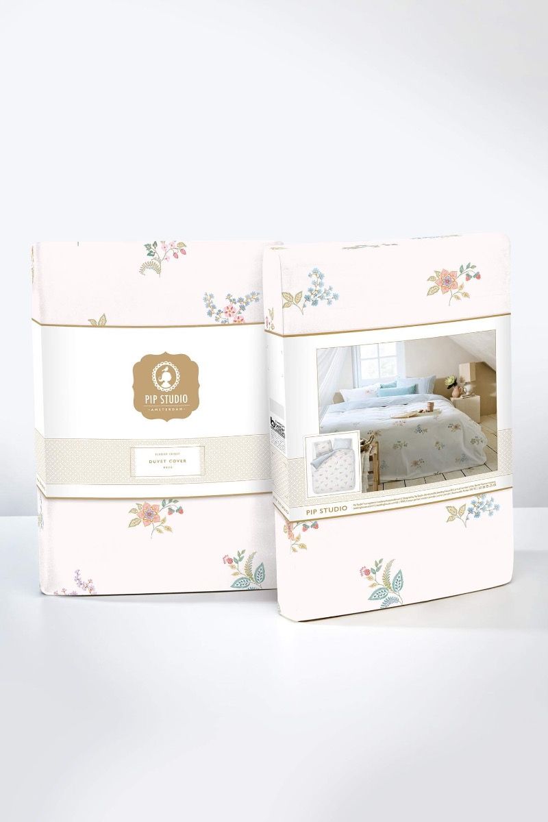 Pip Studio Blossom Chique White – Παπλωματοθήκη 220×260 cm + 2 Μαξιλαροθήκες