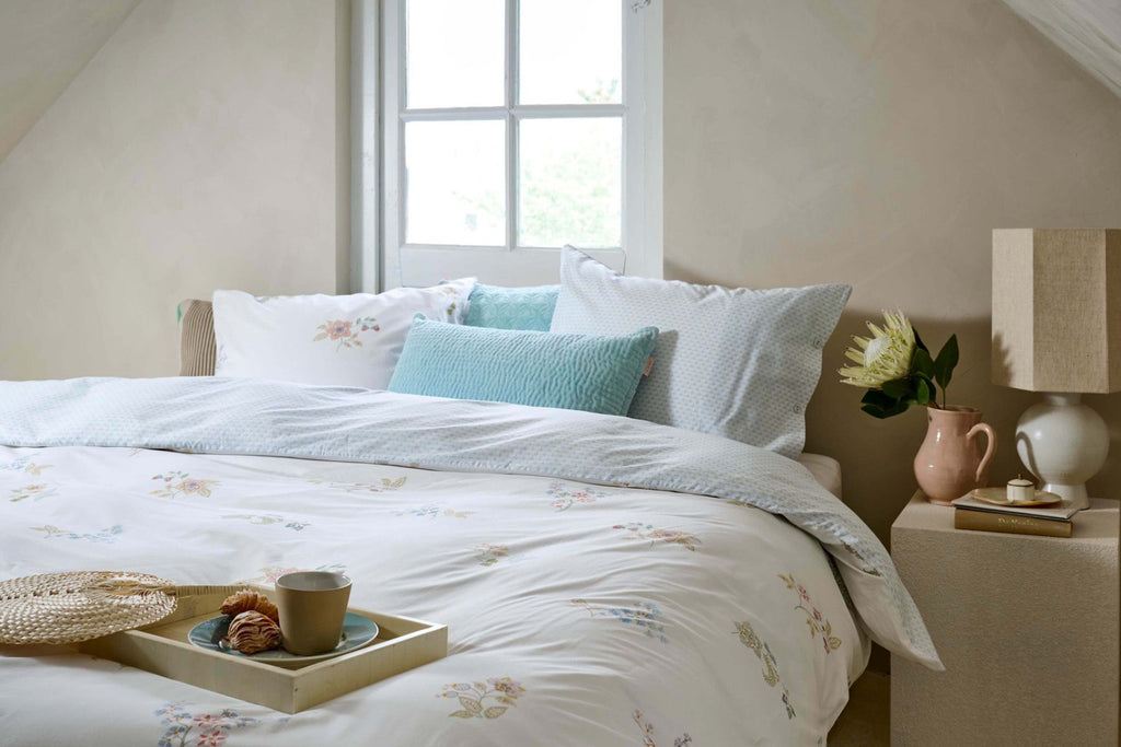 Pip Studio Blossom Chique White – Παπλωματοθήκη 220×260 cm + 2 Μαξιλαροθήκες