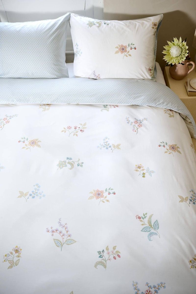 Pip Studio Blossom Chique White – Παπλωματοθήκη 220×260 cm + 2 Μαξιλαροθήκες