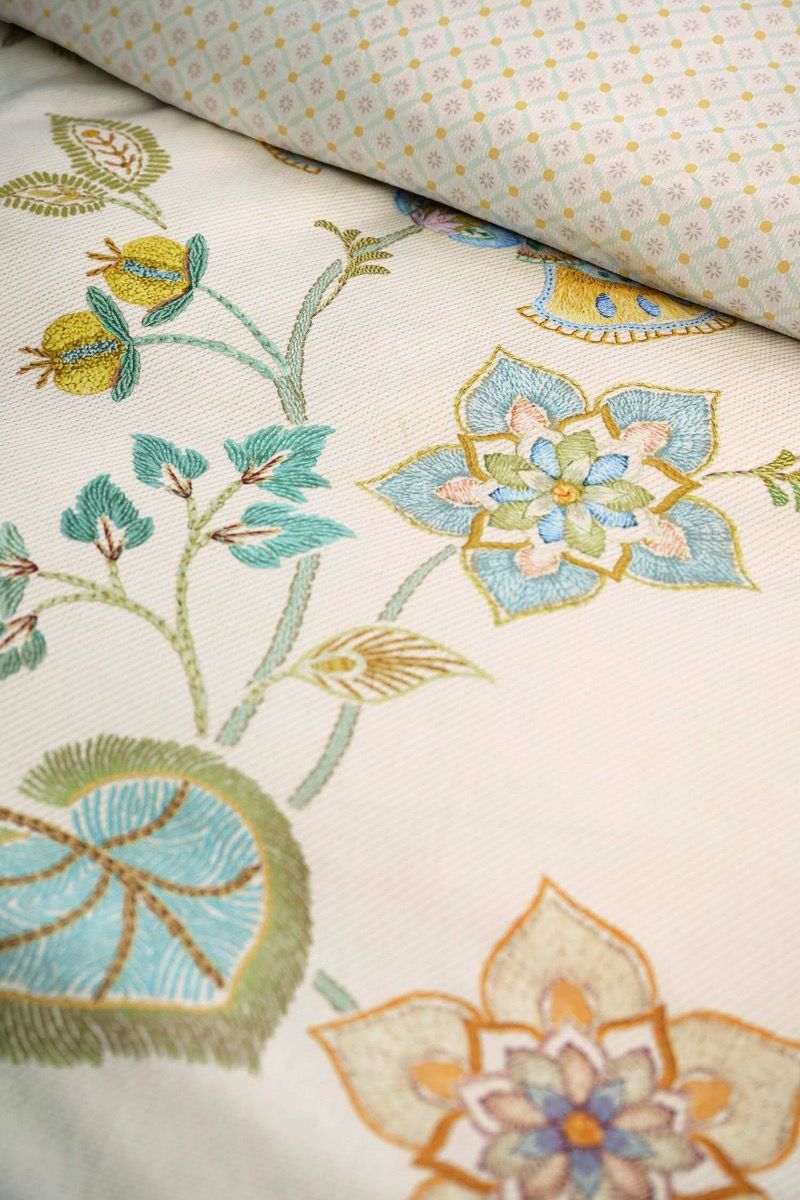 Pip Studio Buenas Tardes Off-White – Παπλωματοθήκη 220×260 cm + 2 Μαξιλαροθήκες