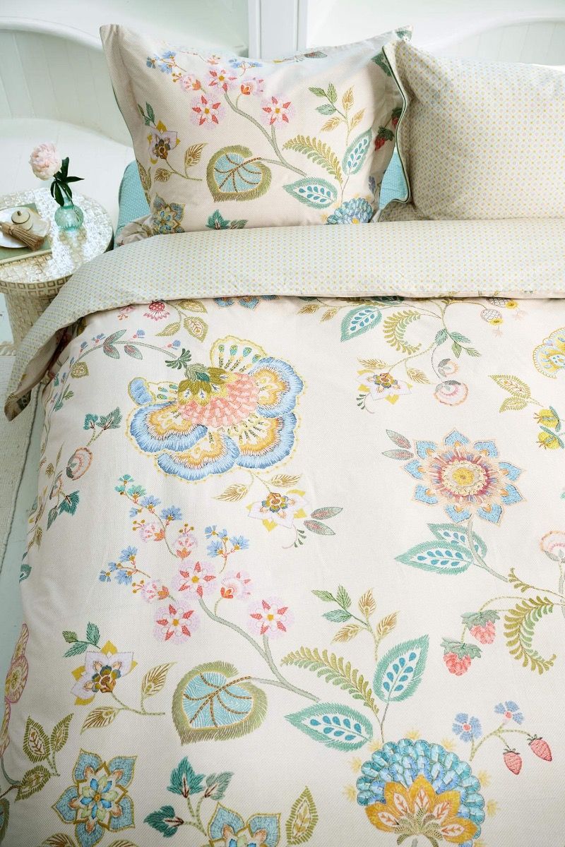 Pip Studio Buenas Tardes Off-White – Παπλωματοθήκη 220×260 cm + 2 Μαξιλαροθήκες