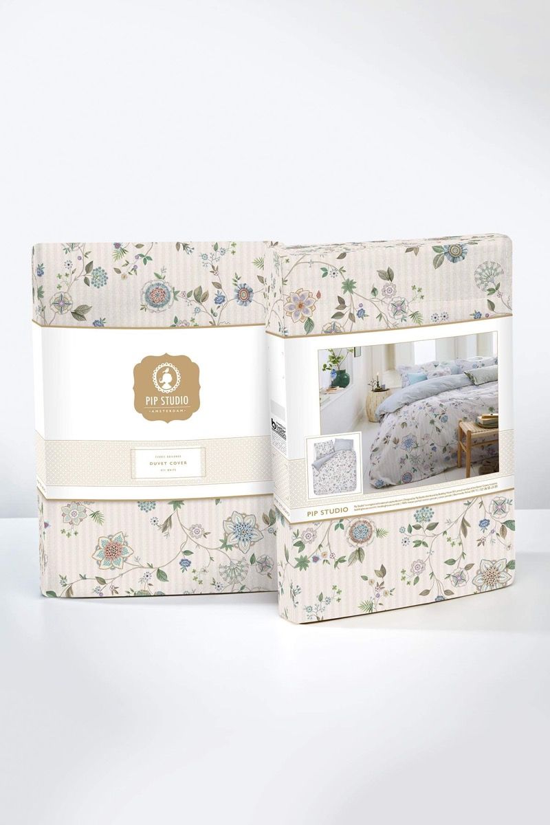 Pip Studio Flores Bailando Off-White – Παπλωματοθήκη 220×260 cm + 2 Μαξιλαροθήκες