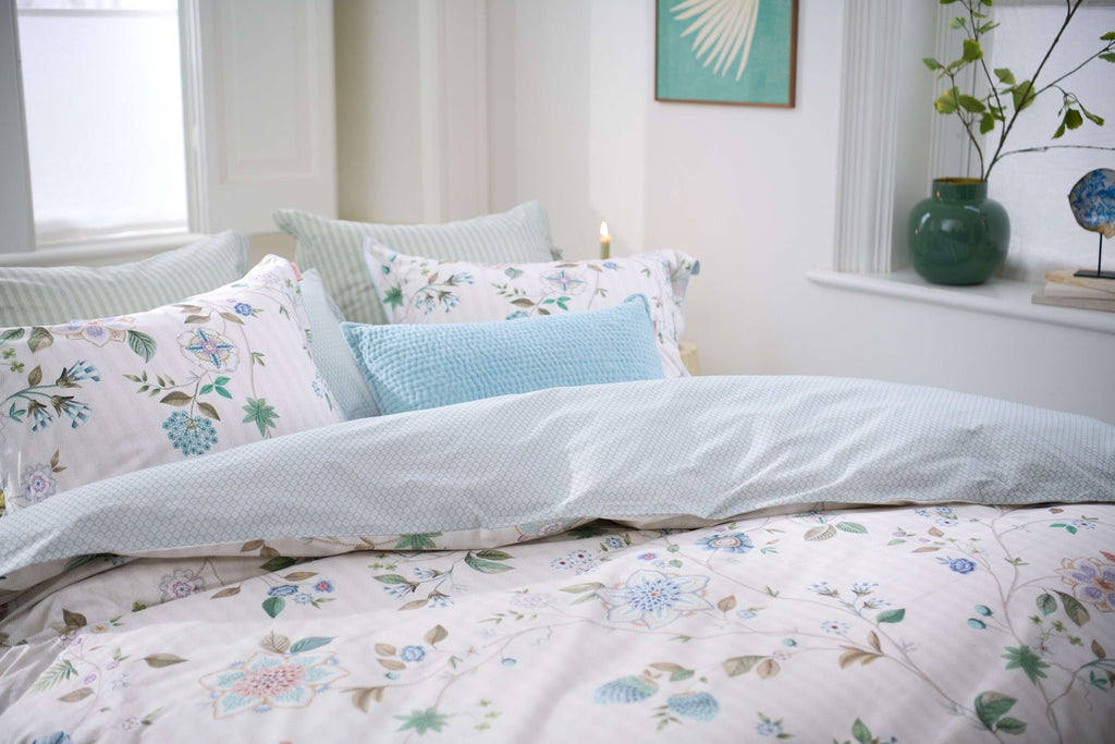 Pip Studio Flores Bailando Off-White – Παπλωματοθήκη 220×260 cm + 2 Μαξιλαροθήκες