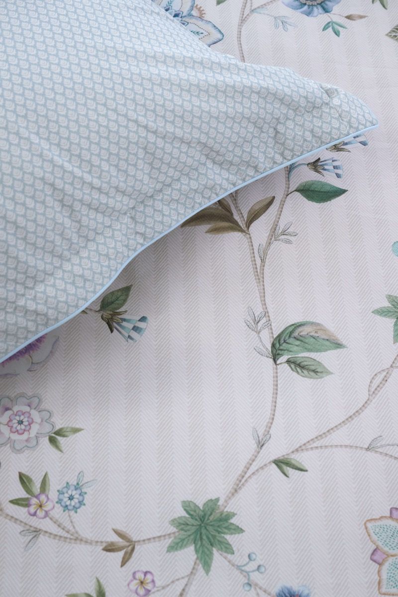 Pip Studio Flores Bailando Off-White – Παπλωματοθήκη 220×260 cm + 2 Μαξιλαροθήκες