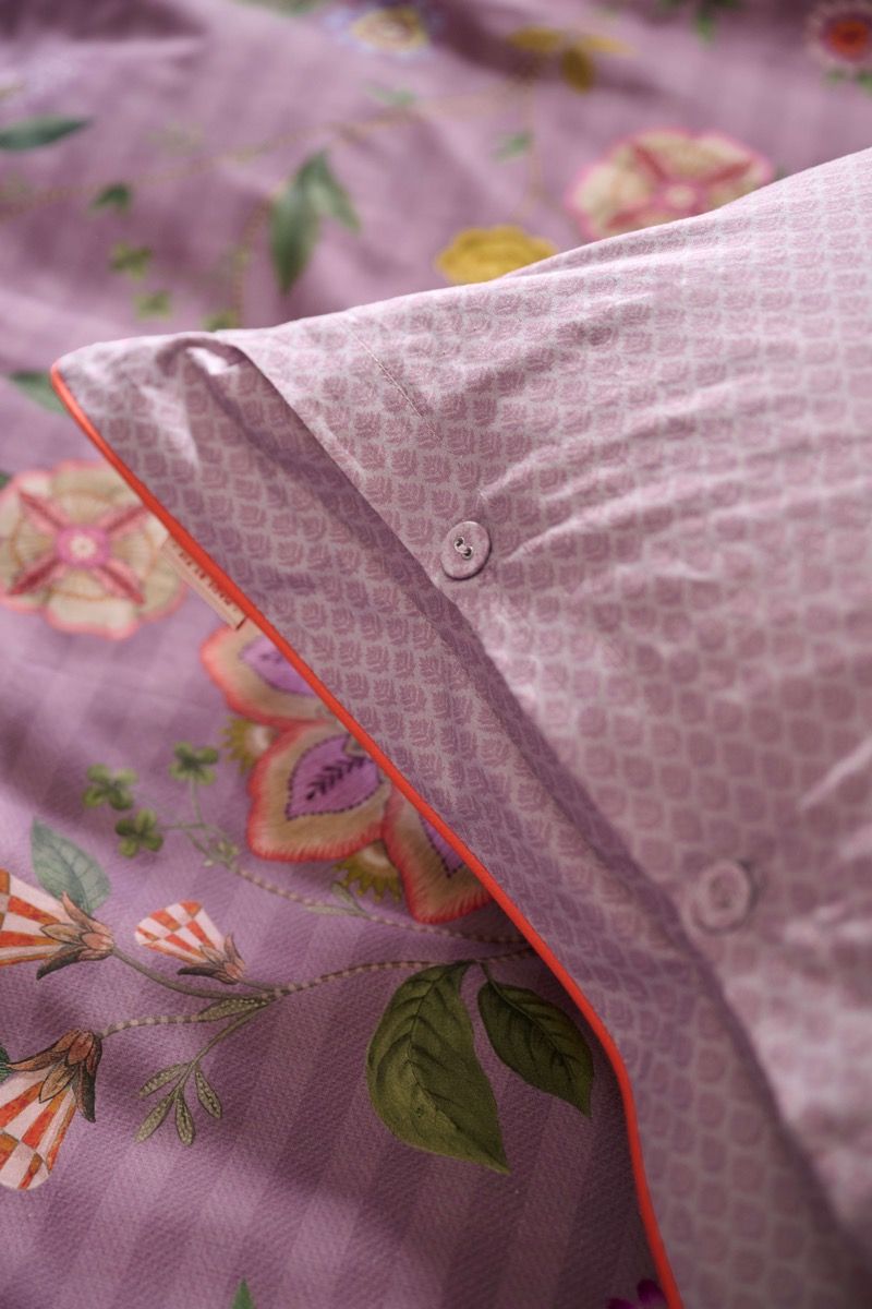 Pip Studio Flores Bailando Purple – Παπλωματοθήκη 220×260 cm + 2 Μαξιλαροθήκες