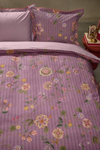 Pip Studio Flores Bailando Purple – Παπλωματοθήκη 220×260 cm + 2 Μαξιλαροθήκες