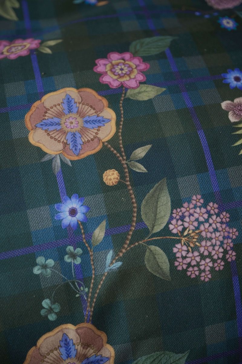 Pip Studio Flores Felices Dark Blue – Παπλωματοθήκη 220×260 cm + 2 Μαξιλαροθήκες