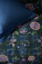 Pip Studio Flores Felices Dark Blue – Παπλωματοθήκη 220×260 cm + 2 Μαξιλαροθήκες