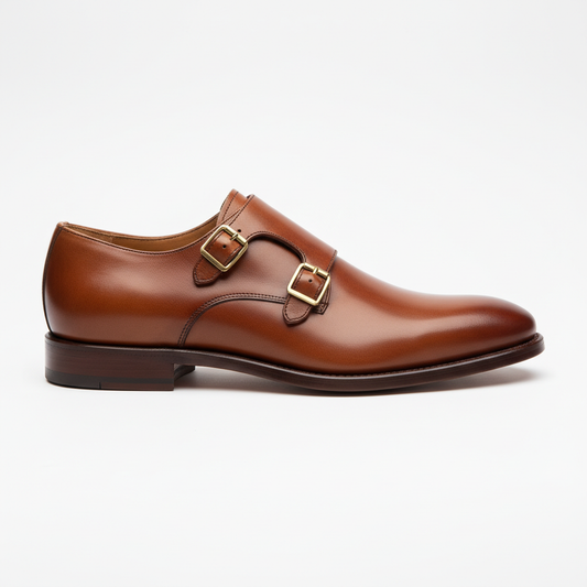Double Monk Strap Shoes - Side Detail
