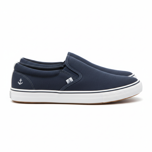 Canvas Slip-On Sneakers Navy