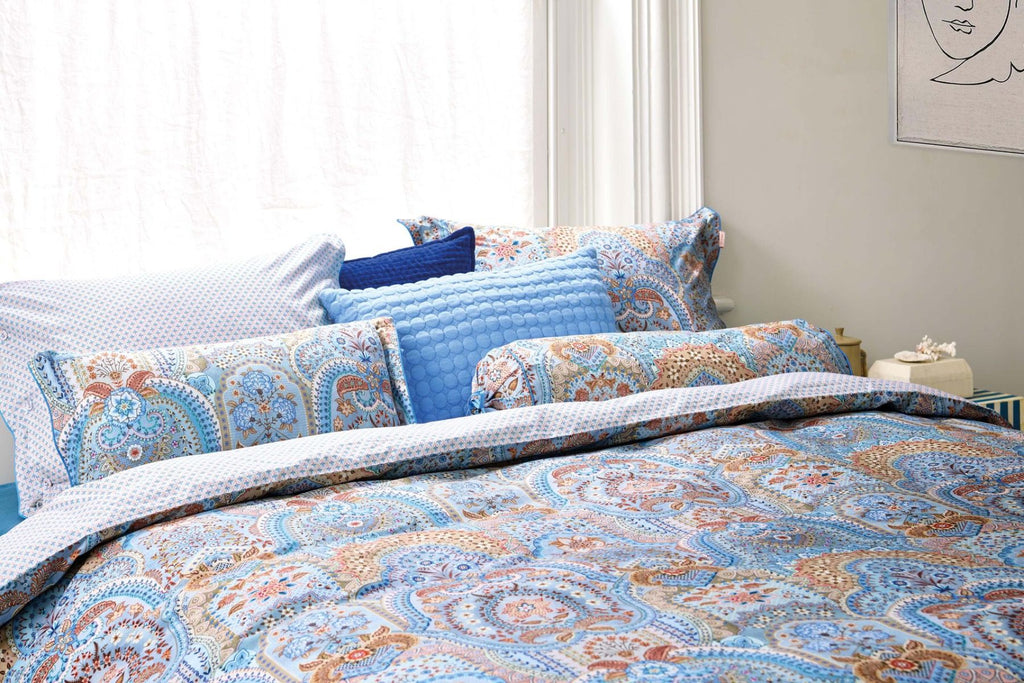 Pip Studio Jabali Flower Blue – Παπλωματοθήκη 220×260 cm + 2 Μαξιλαροθήκες