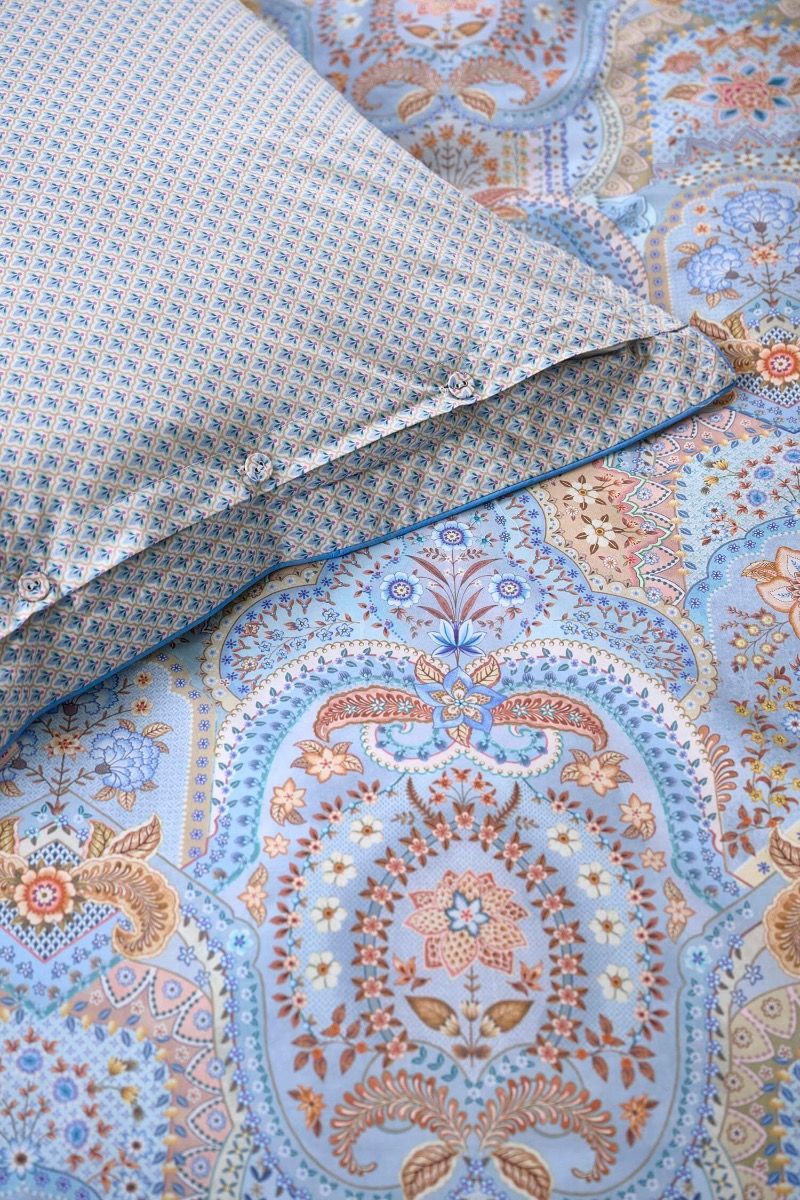 Pip Studio Jabali Flower Blue – Παπλωματοθήκη 220×260 cm + 2 Μαξιλαροθήκες