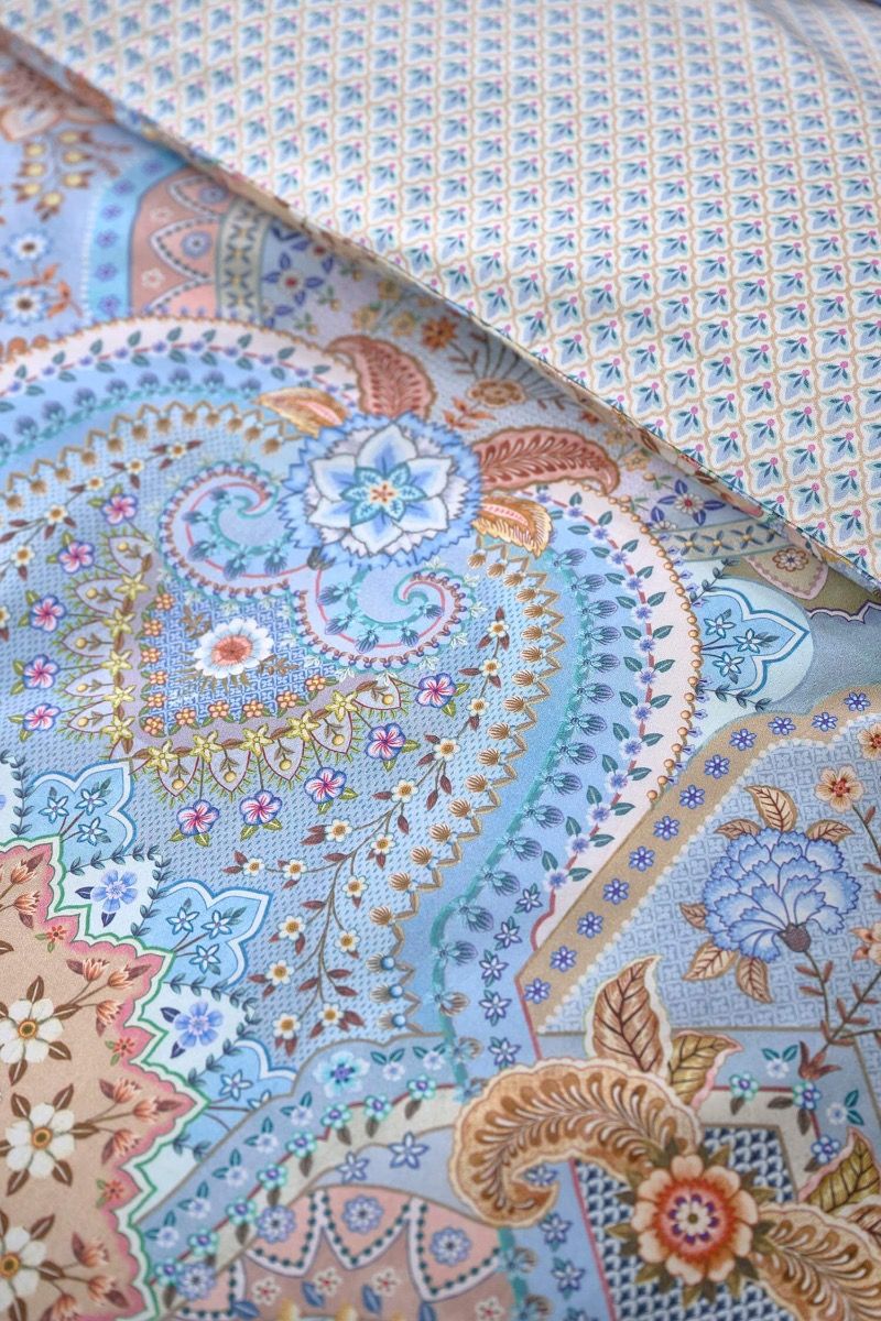 Pip Studio Jabali Flower Blue – Παπλωματοθήκη 220×260 cm + 2 Μαξιλαροθήκες