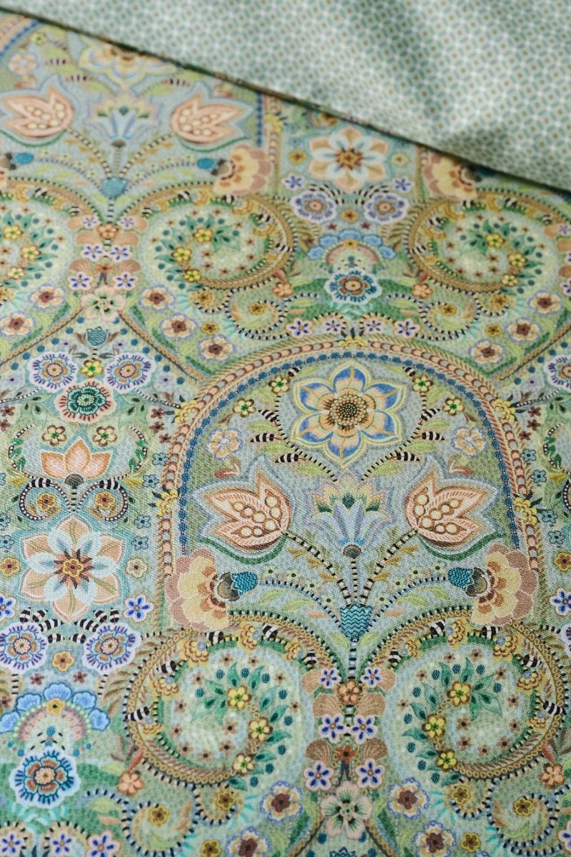 Pip Studio Kikoy Green – Παπλωματοθήκη 220×260 cm + 2 Μαξιλαροθήκες