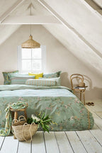 Pip Studio Kili Flower Green – Παπλωματοθήκη 220×260 cm + 2 Μαξιλαροθήκες