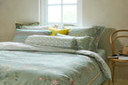 Pip Studio Kili Flower Green – Παπλωματοθήκη 220×260 cm + 2 Μαξιλαροθήκες