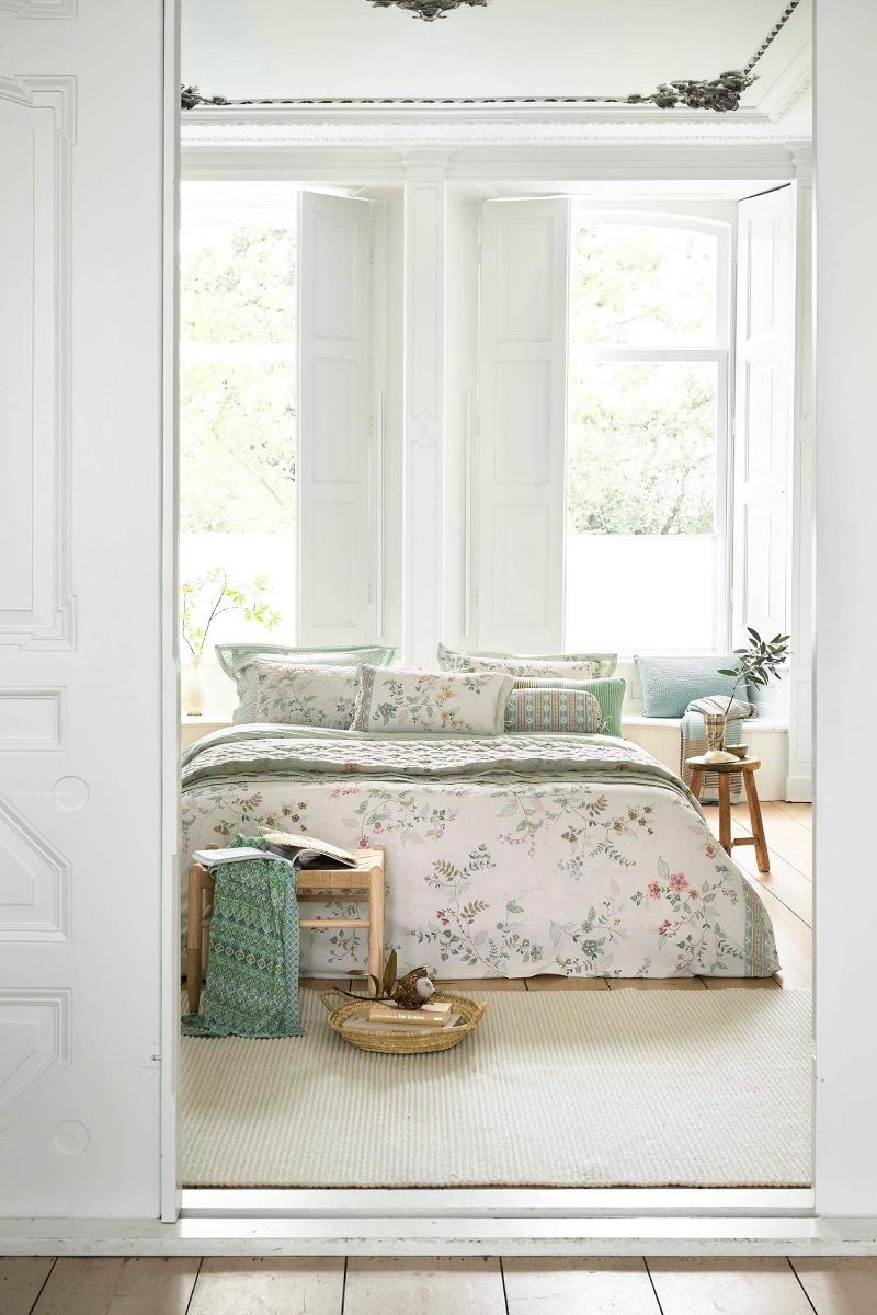 Pip Studio Kili Flower White – Κουβερλί 220×260 cm