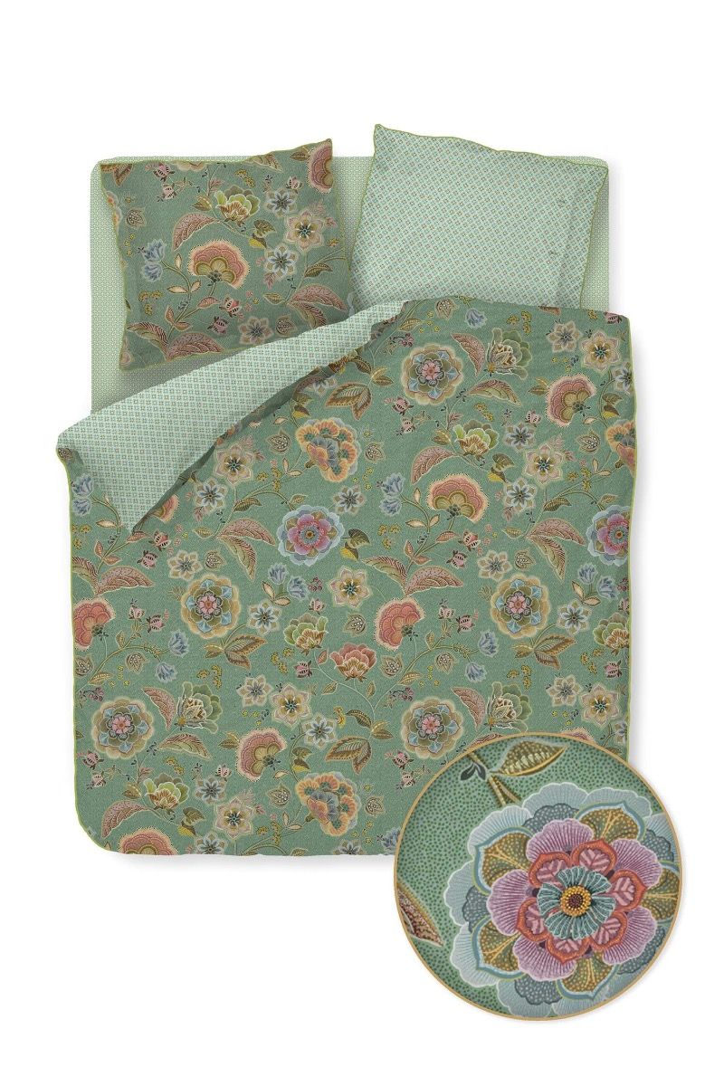 Pip Studio Matata Green – Παπλωματοθήκη 220×260 cm + 2 Μαξιλαροθήκες