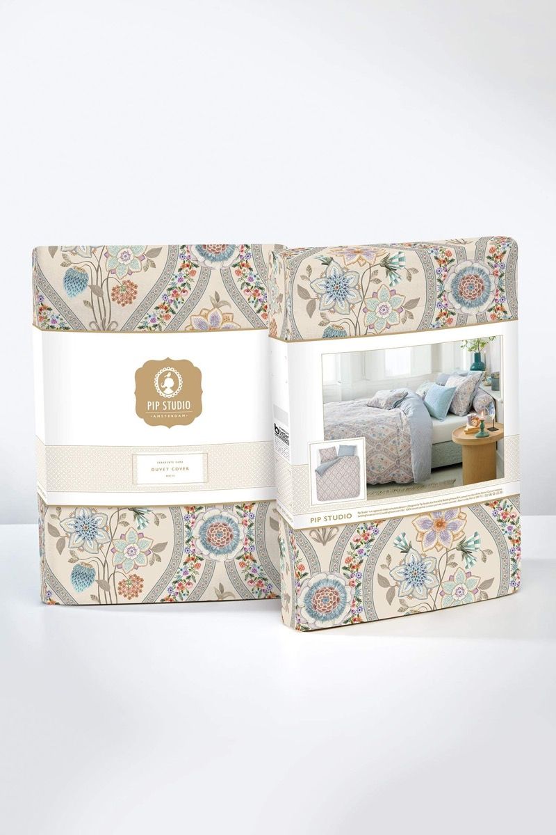 Pip Studio Ornemento Ramo White – Παπλωματοθήκη 220×260 cm + 2 Μαξιλαροθήκες