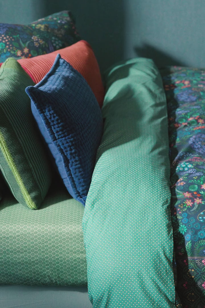 Pip Studio Querida Dark Blue – Παπλωματοθήκη 220×260 cm + 2 Μαξιλαροθήκες