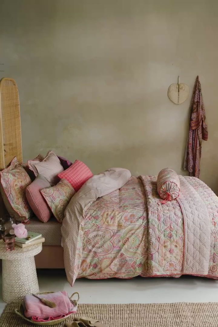 Pip Studio Jabali Flower Coral – Παπλωματοθήκη 220×260 cm + 2 Μαξιλαροθήκες