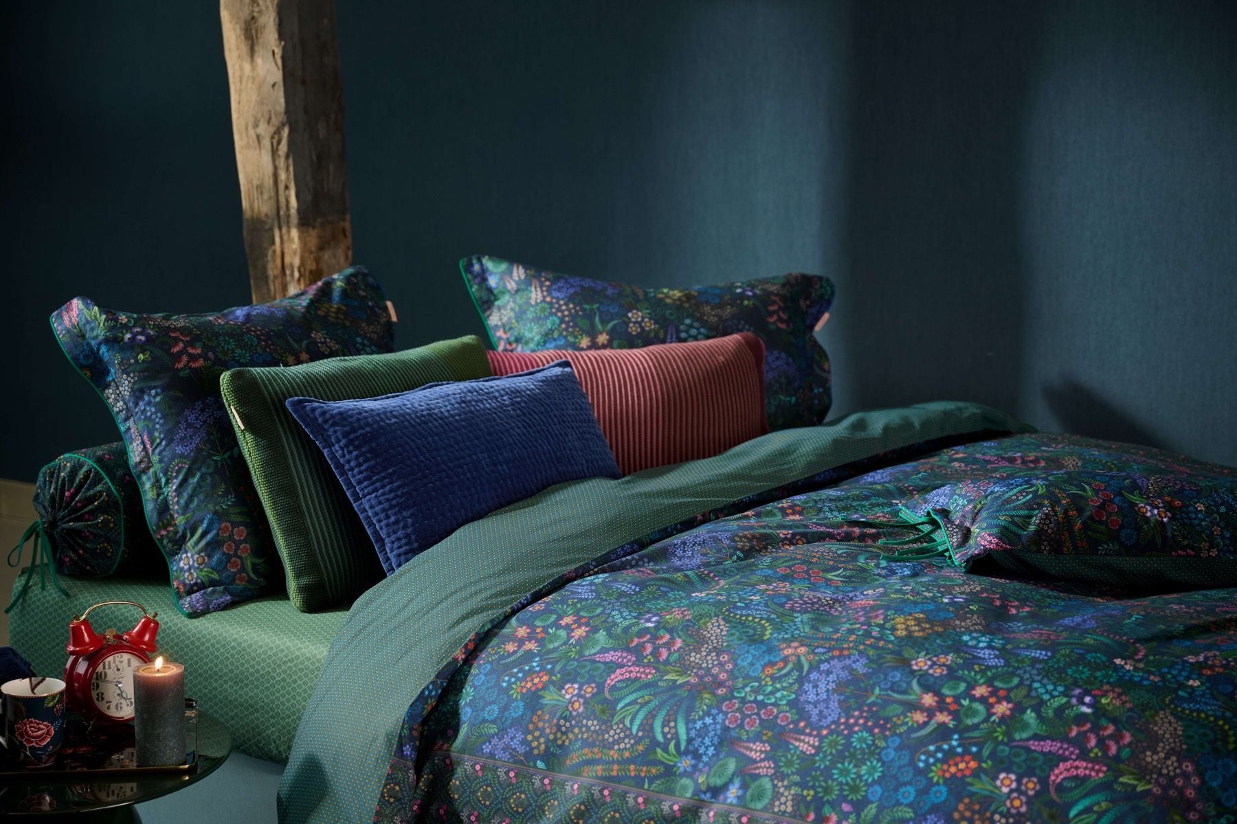 Pip Studio Querida Dark Blue – Παπλωματοθήκη 220×260 cm + 2 Μαξιλαροθήκες