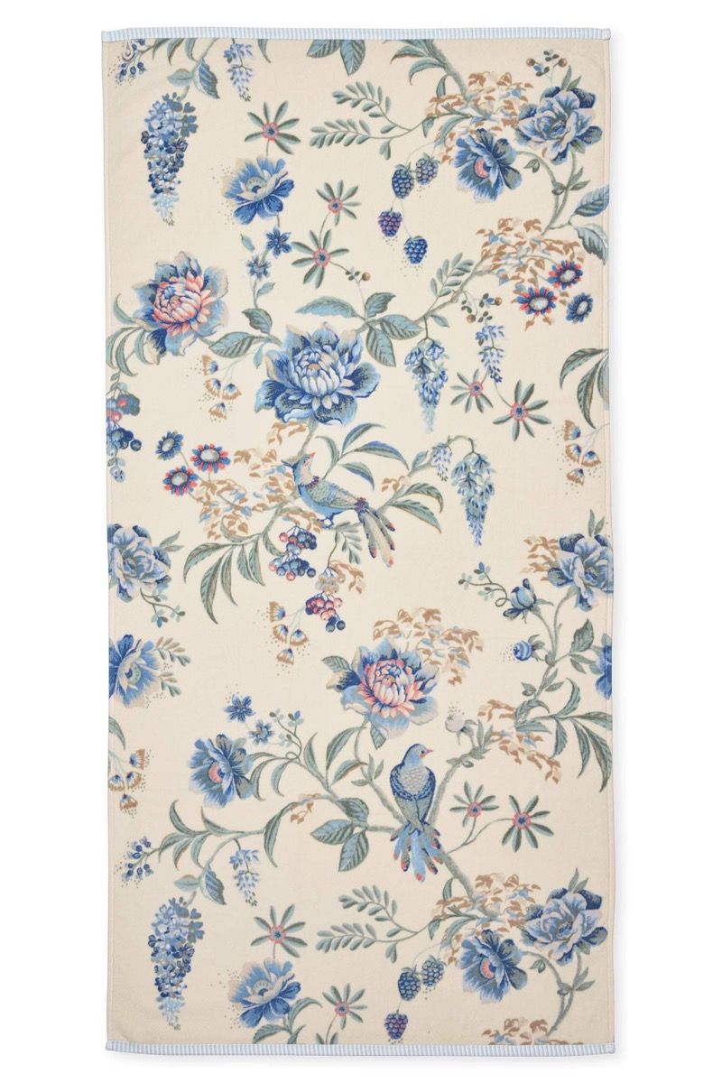 Pip Studio Secret Garden White/Blue – Σετ Μπουρνούζι & Πετσέτες (4 τεμαχίων)