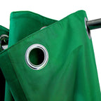 Valgreta Peacock Green Velvet Lined Eyelet Curtains – 228×228 cm (Ζεύγος)