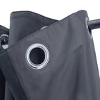 Valgreta Deep Navy Velvet Lined Eyelet Curtains – 228×228 cm (Ζεύγος)