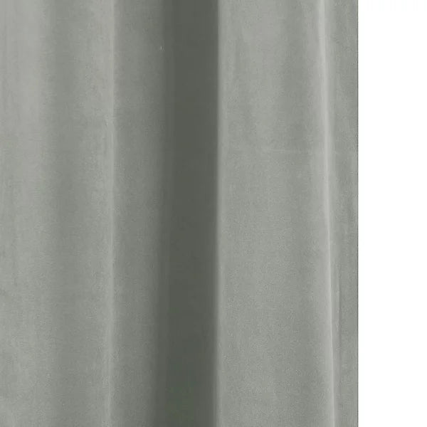 Valgreta Light Grey Velvet Lined Eyelet Curtains – Ζεύγος